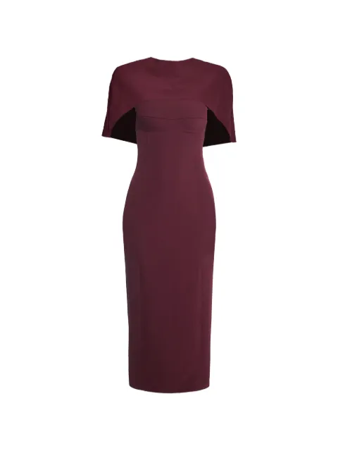 AXEL 113 마고 케이프 미디 드레스