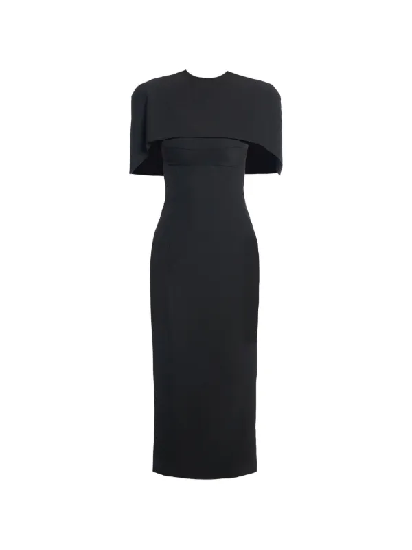 grey midi dress for wedding Satin and velvet midi dress 36 (FR) / Grey