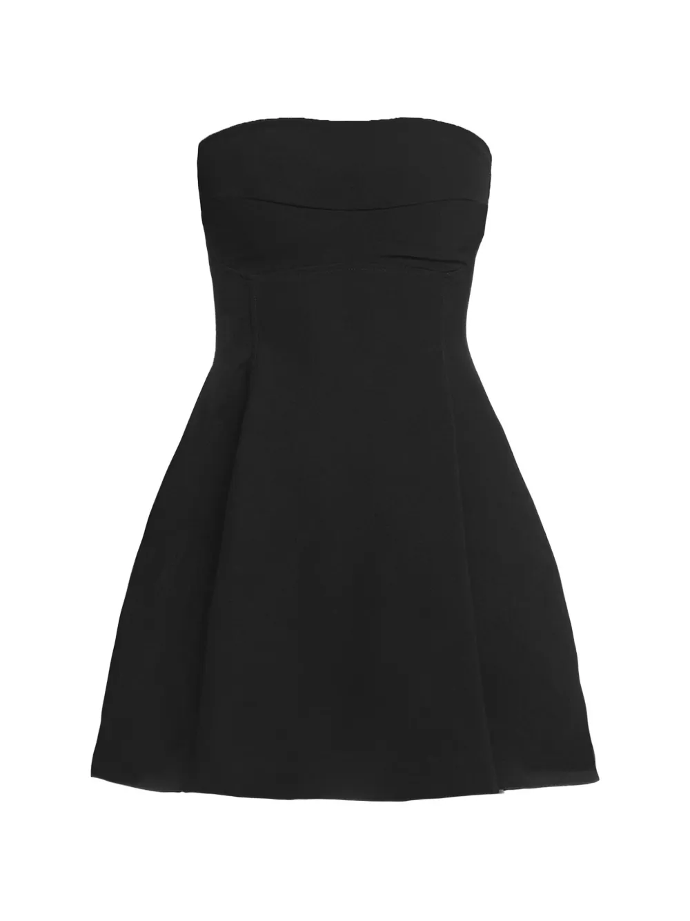 AXEL 113 Nova strapless flared mini dress - Nero