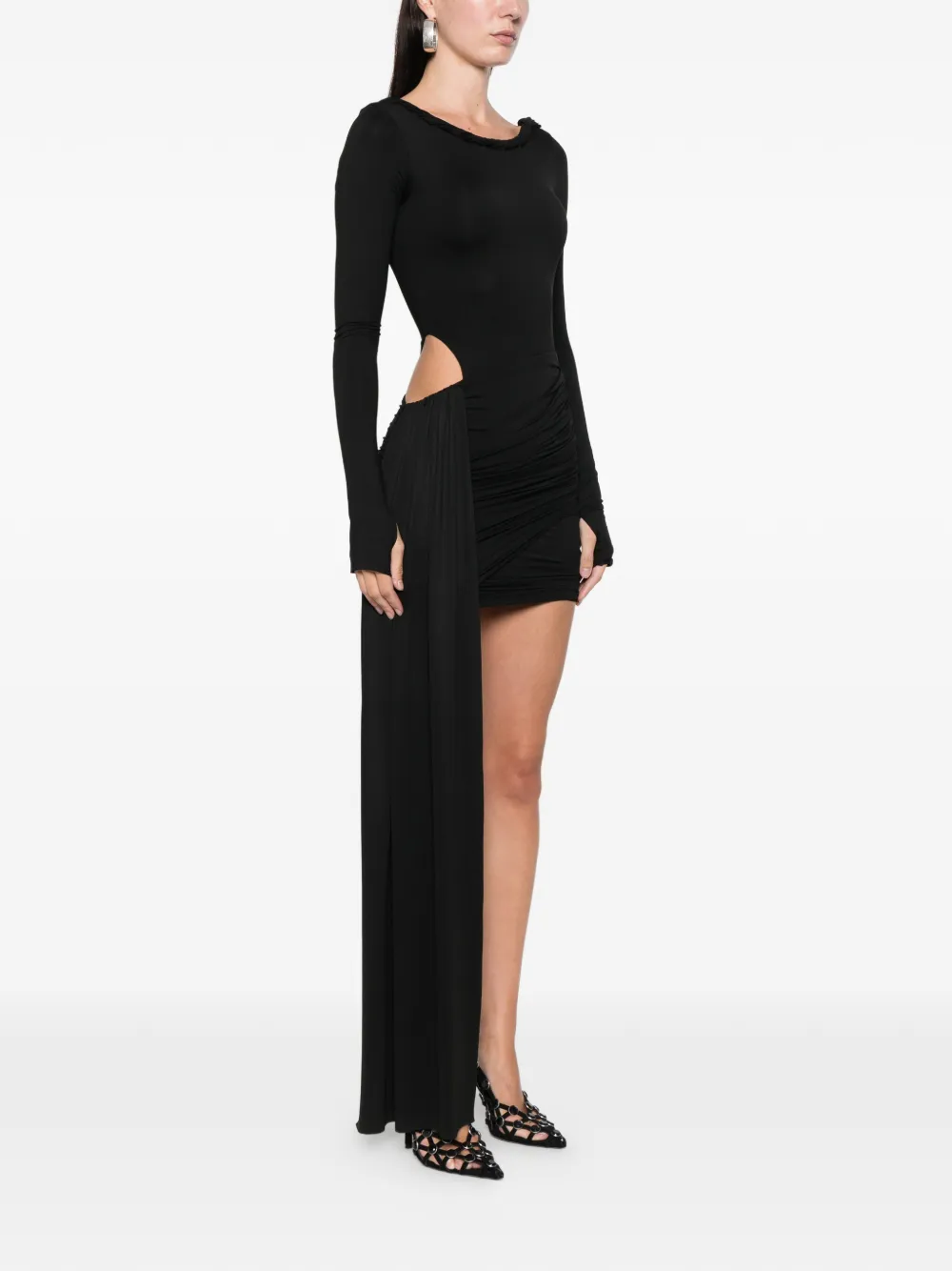 Axel 113 Sahara Mini Dress In Black