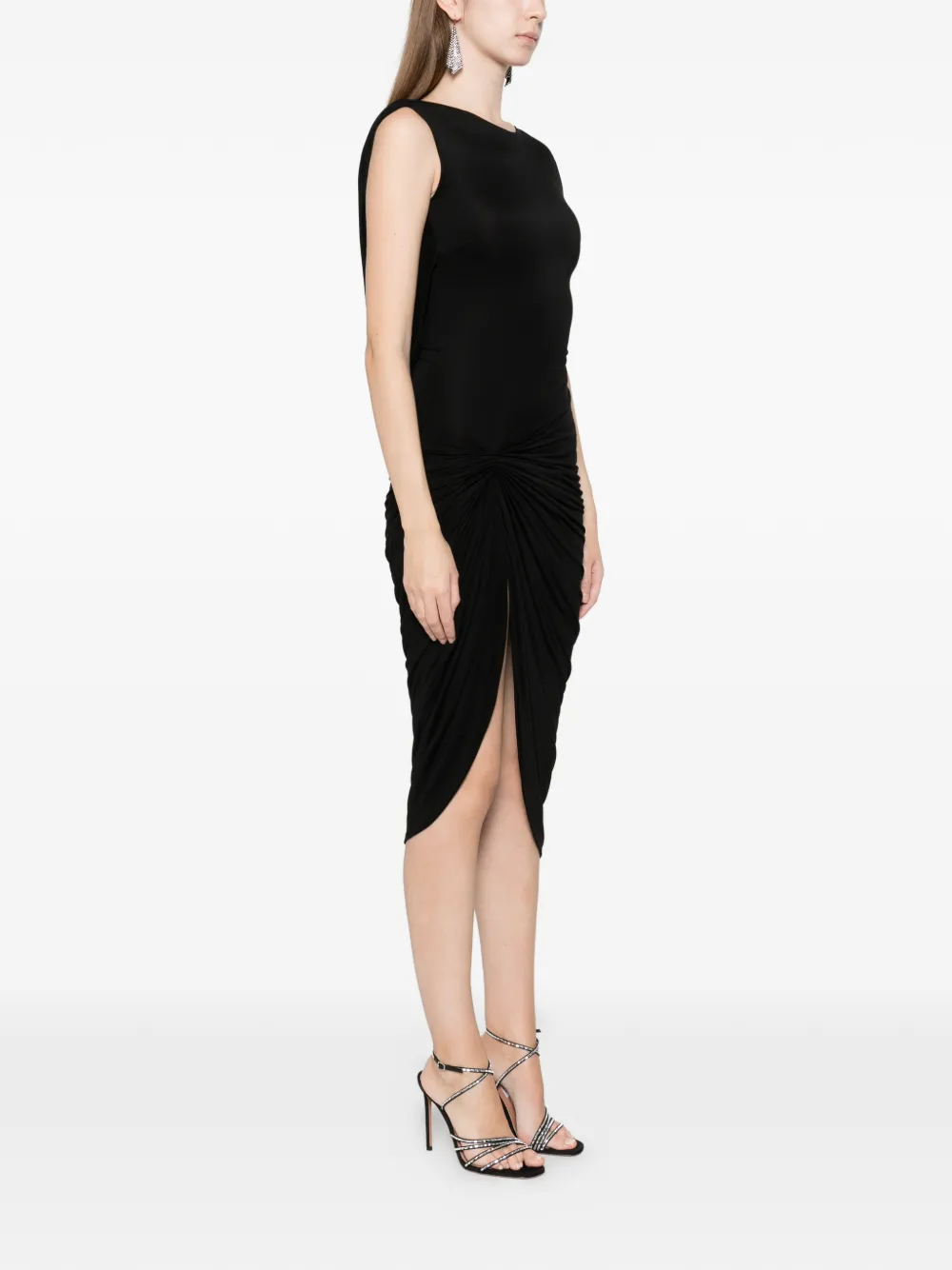 Axel 113 Adelina Midi Dress In Black