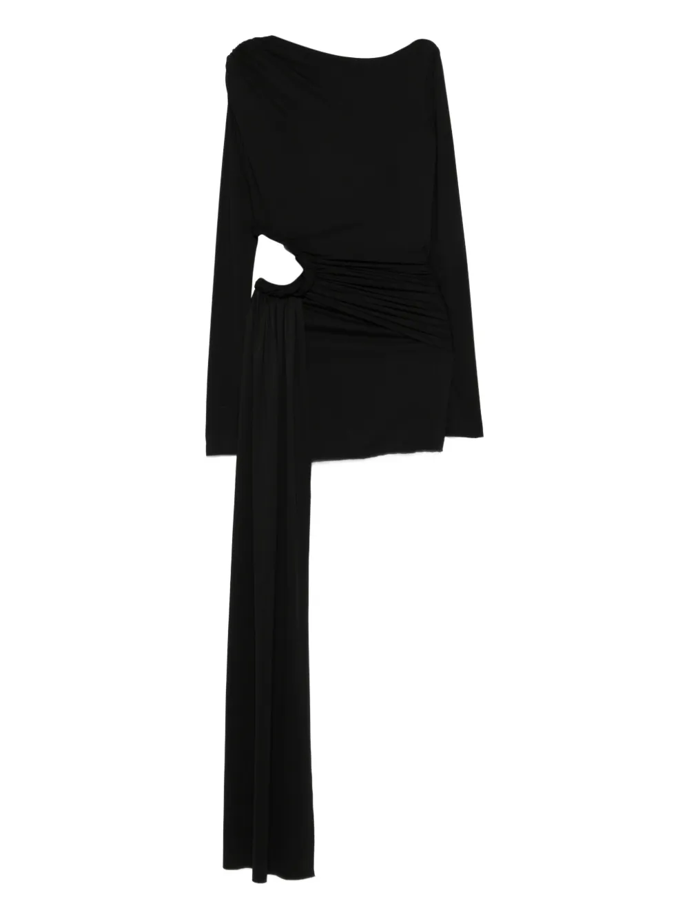 Axel 113 Tyla Cut-out Draped Mini Dress In Black