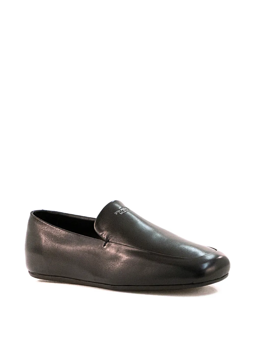 Prada logo loafers - Zwart