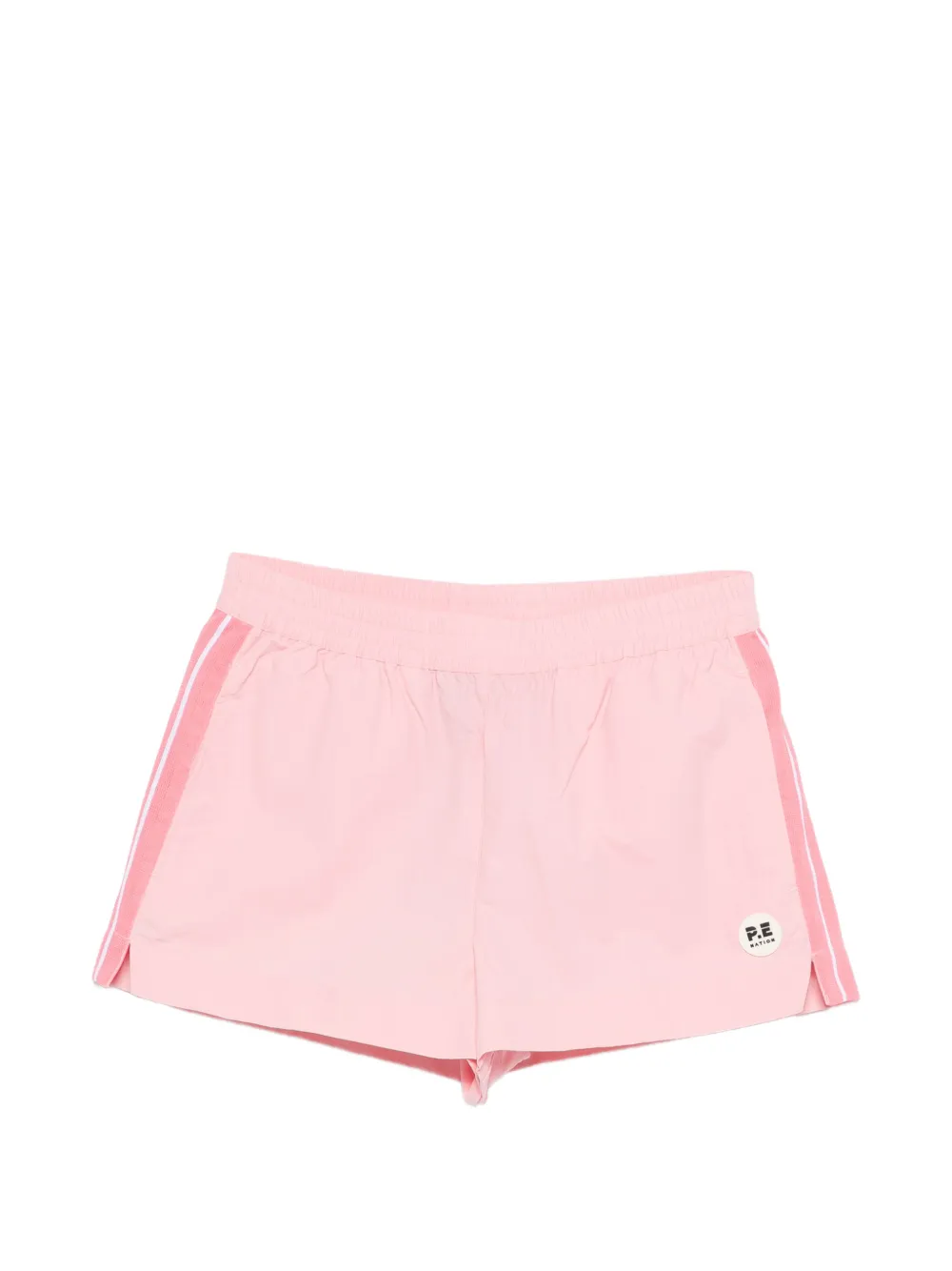 P.E Nation striped-detail performance shorts - Rosa