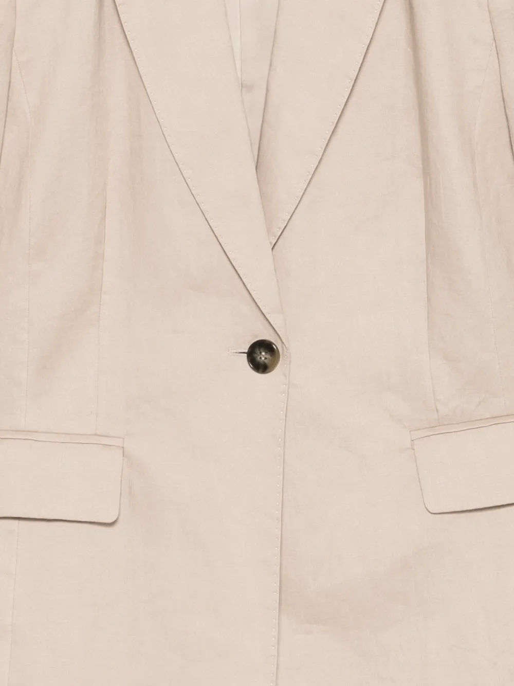  Marina Rinaldi Mrnsabadel Buttoned Blazer - Neutrals 