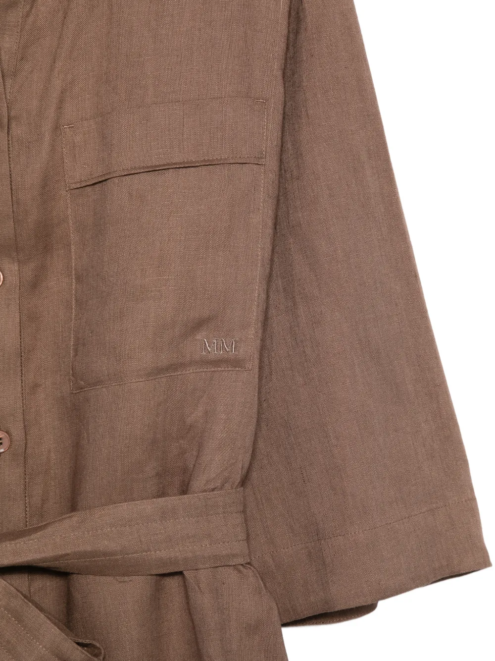 Max Mara Midi-jurk met ceintuur Bruin