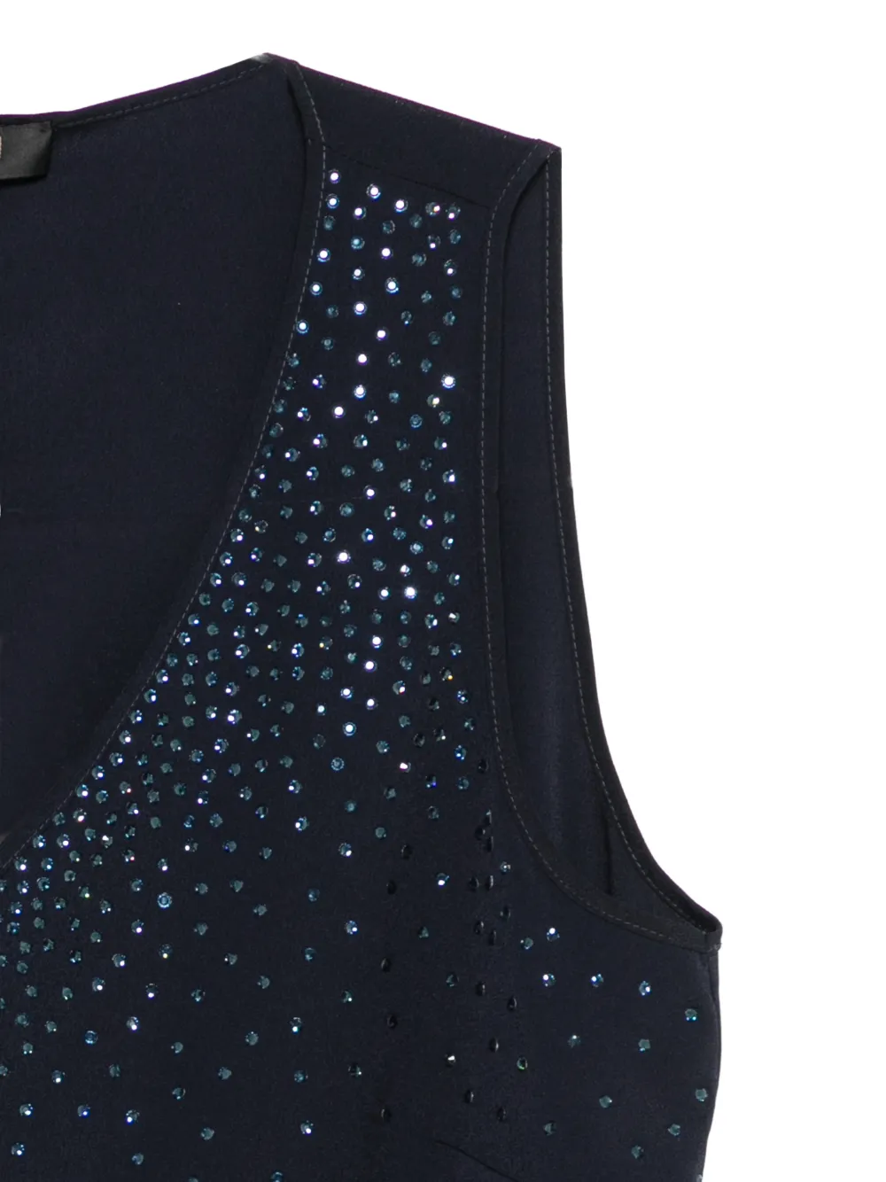  Marina Rinaldi Mrpascia V-neck Embellished Top - Blue 