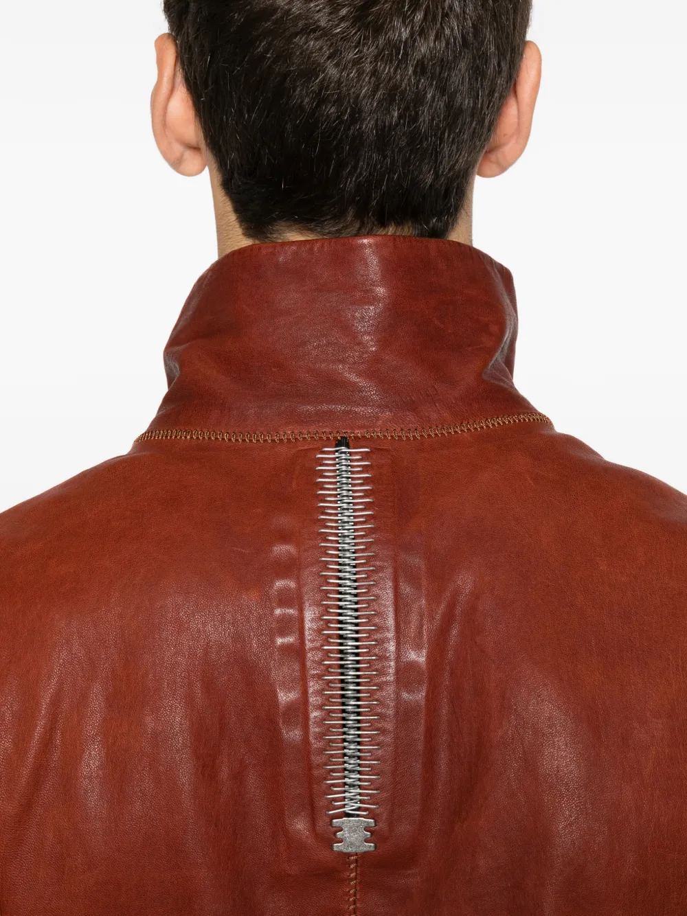 Isaac Sellam Experience zip-fastening leather jacket Bruin