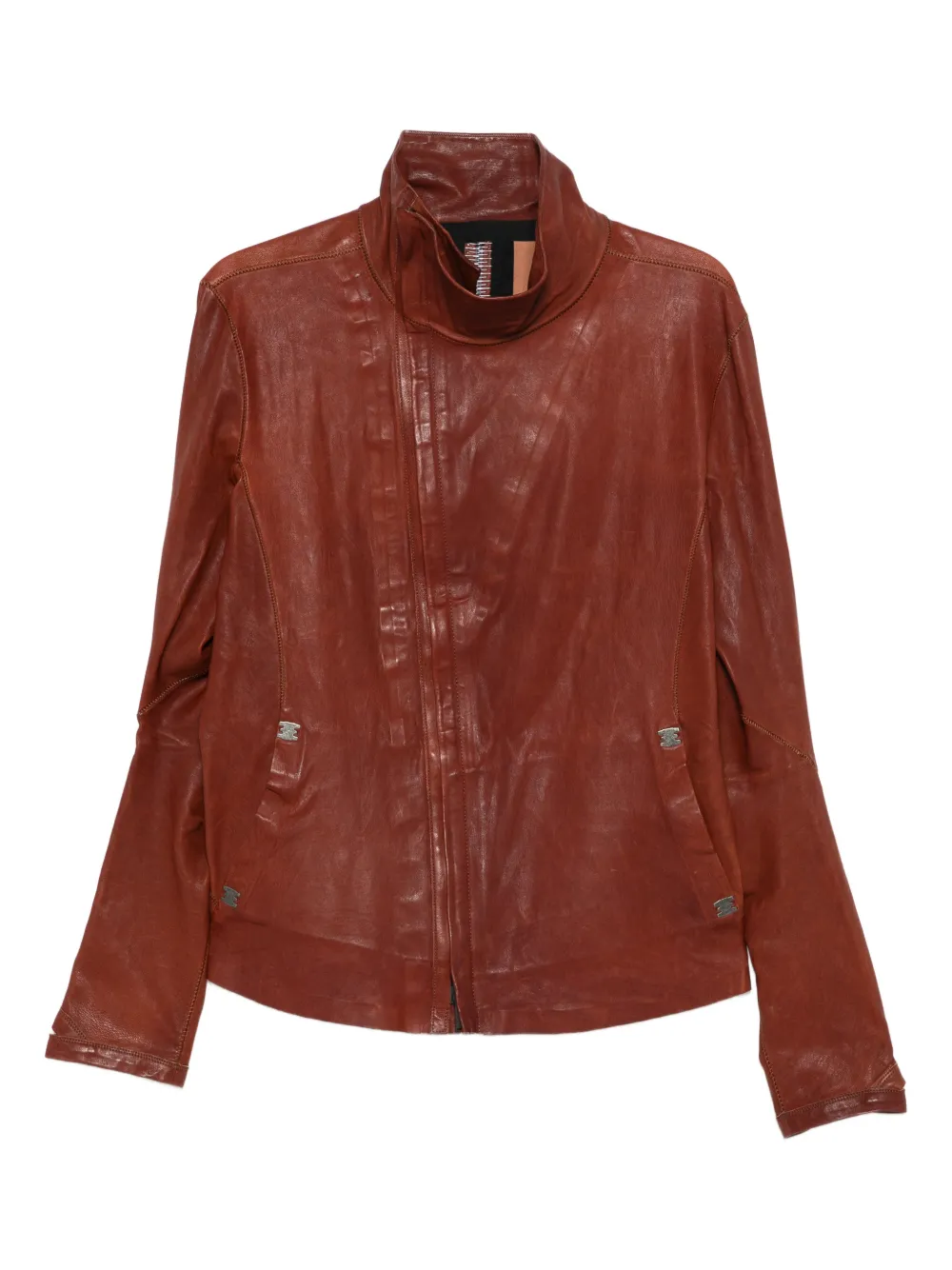 Isaac Sellam Experience zip-fastening leather jacket | Brown | Image 1