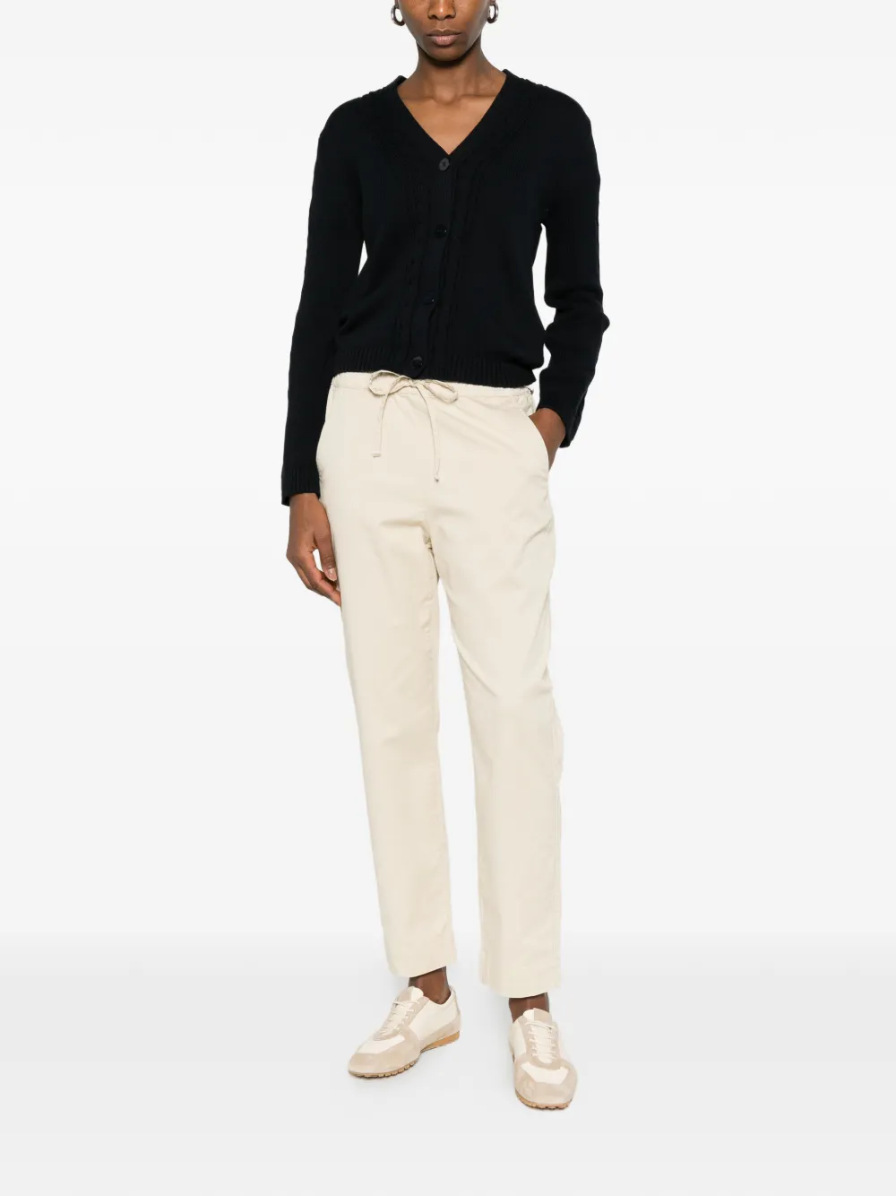  Max Mara Mmlmaster Buttoned Cable-knit Cardigan - Blue 