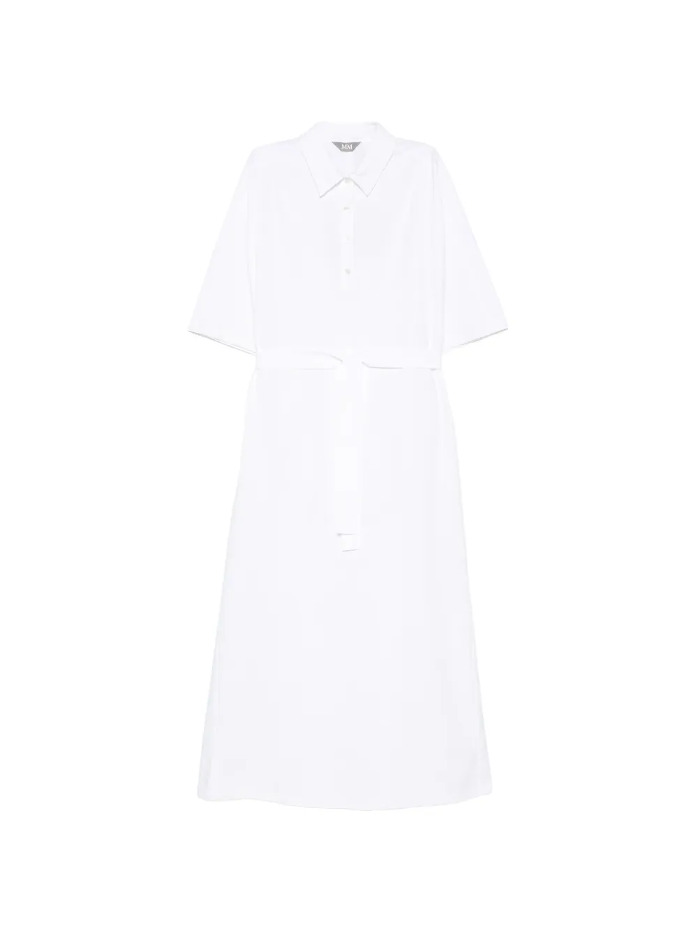 Max Mara polo-collar maxi dress - White