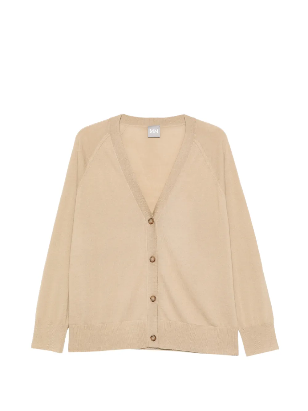 Max Mara Mmlclarino V-neck buttoned cardigan - Nude