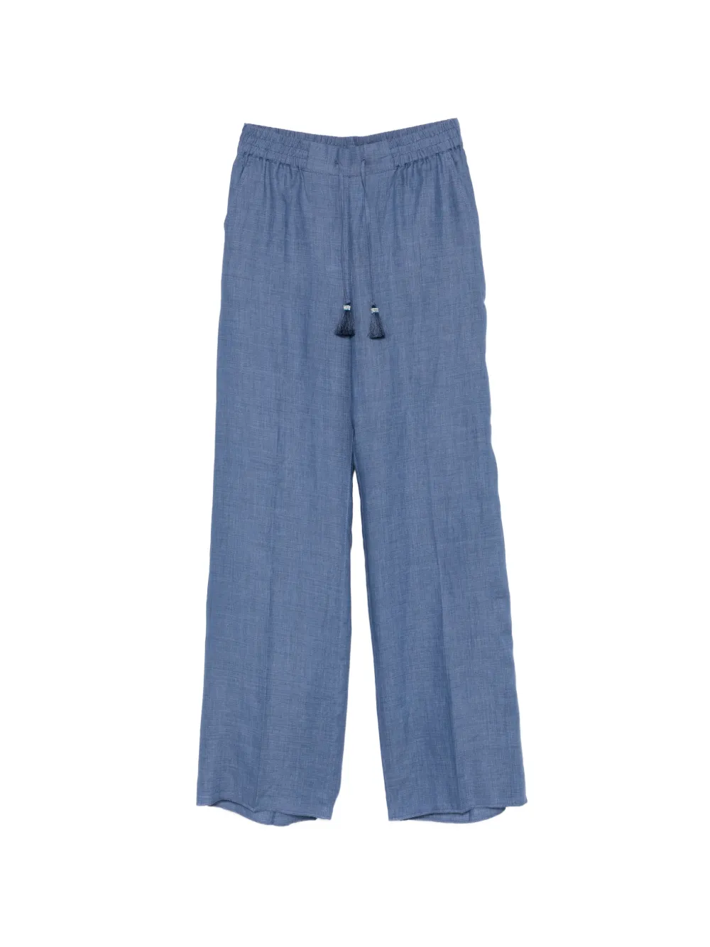 Marina Rinaldi tassel drawstring trousers - Blu