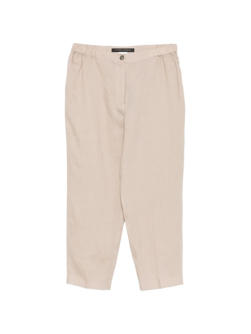 Marina Rinaldi elasticated-waistband trousers - Toni neutri
