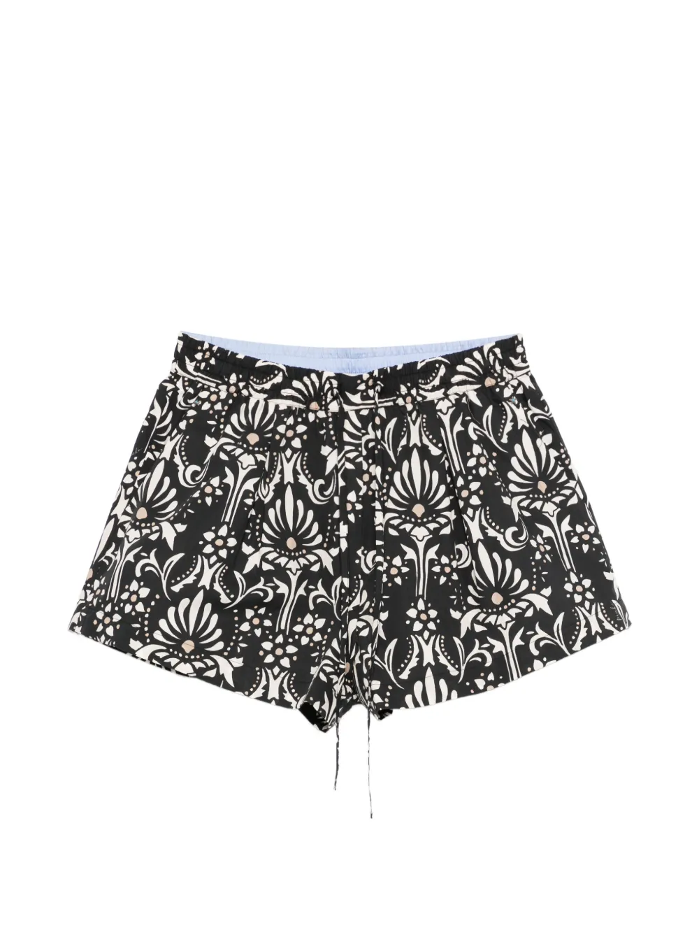 PINKO floral-print shorts - Schwarz