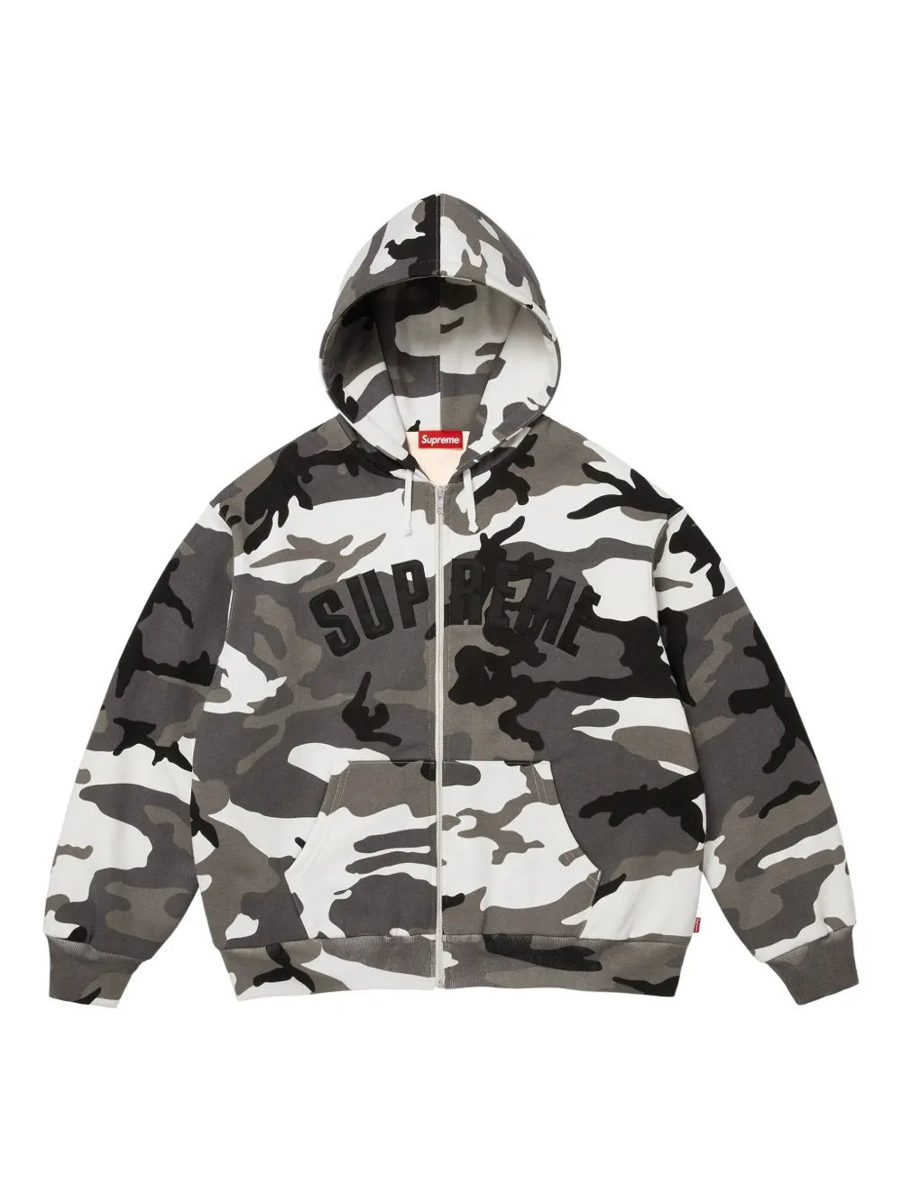 Supreme hoodie con cierre | gris | Image 1