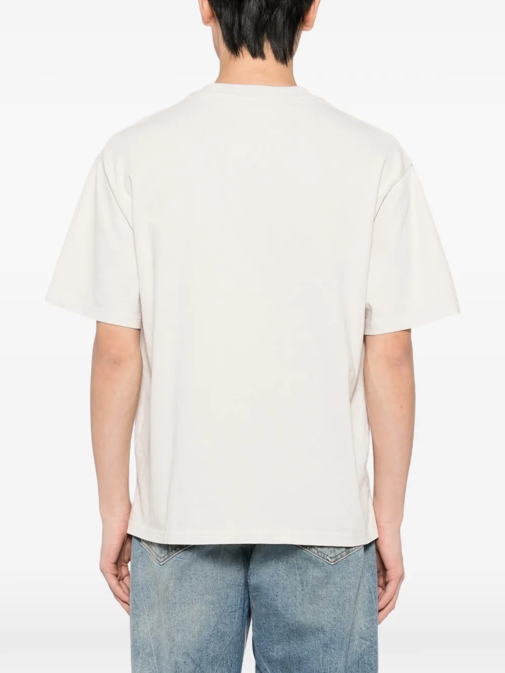 Melt T-shirt met grafische print Beige