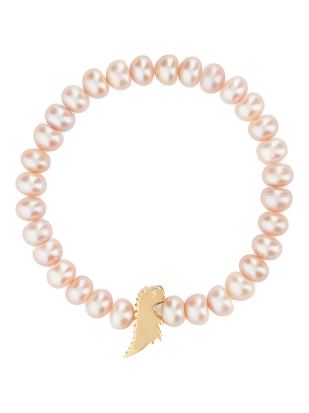 Aliita Bracciale con ciondolo dinosauro in oro 9 carati - Rosa