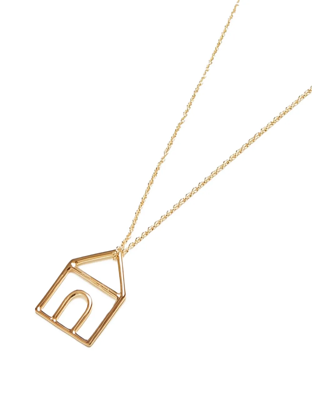 Aliita Rolo Chain House Necklace In Gold