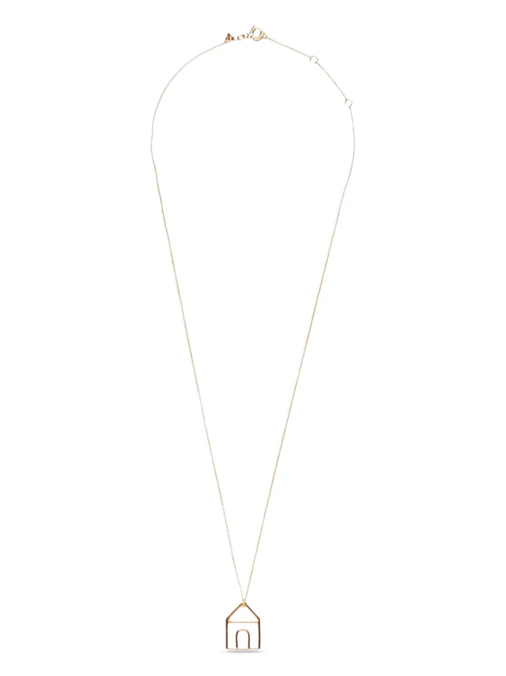 Aliita Rolo Chain House Necklace In Gold