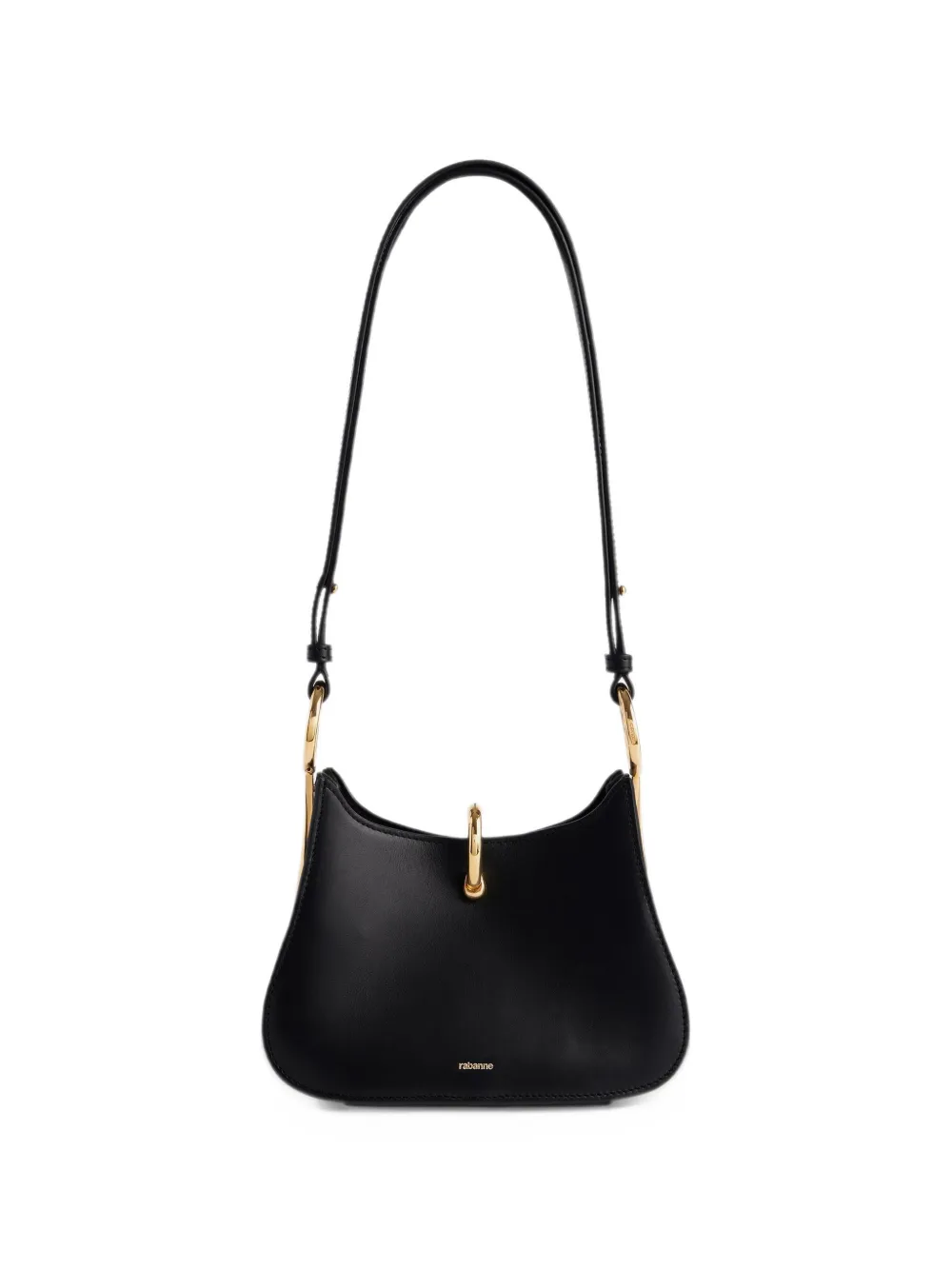 Rabanne leather crossbody bag - Nero