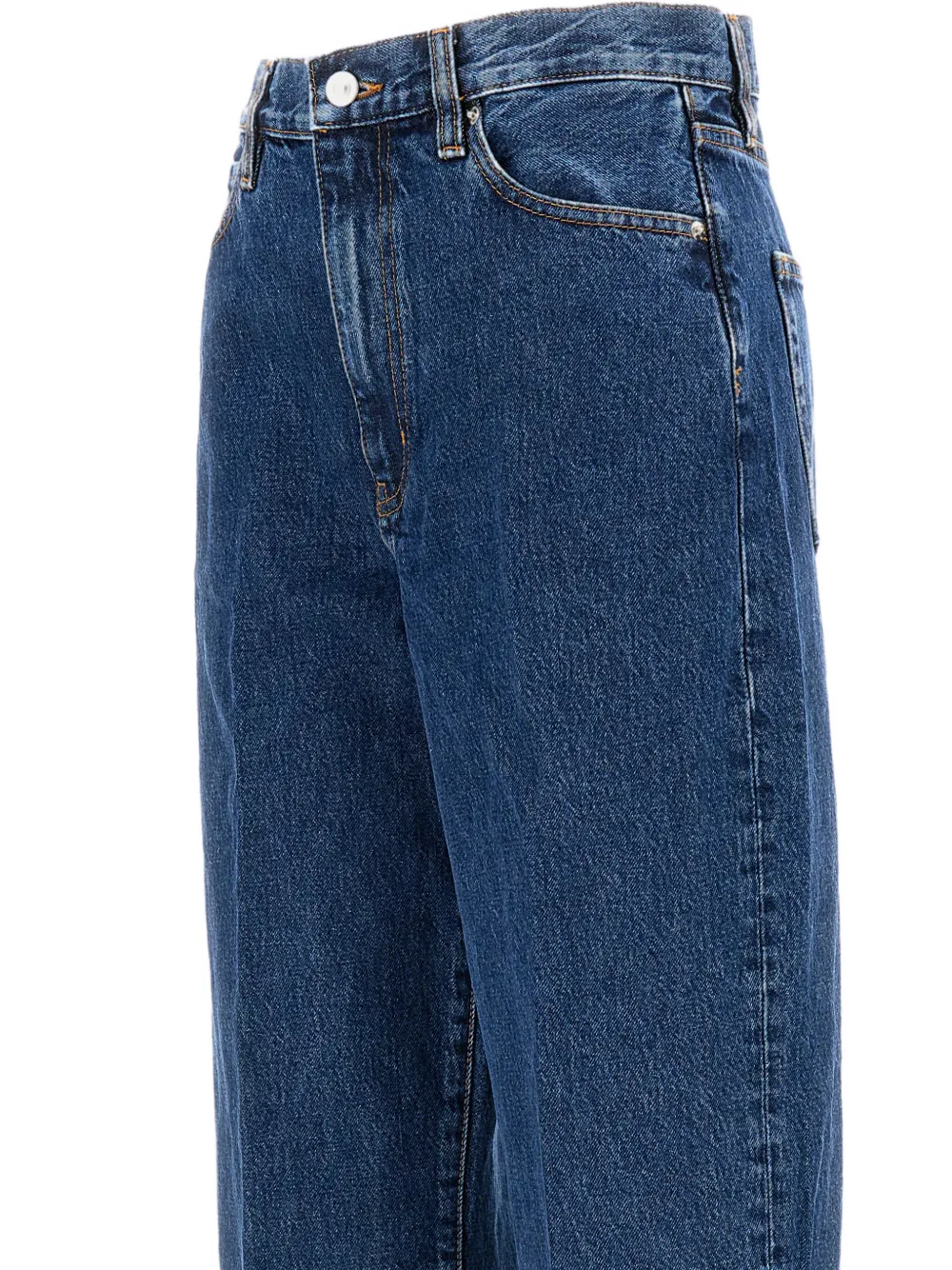 FRAME Katoenen broek Blauw