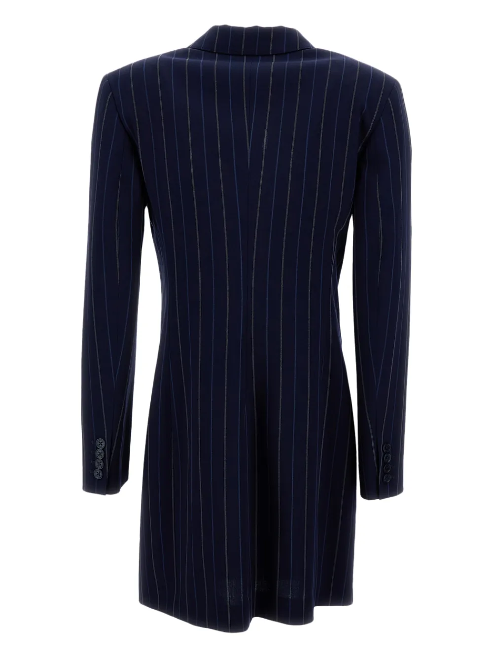 Ralph Lauren Collection Camden pinstripe double-breasted mini dress - Blauw