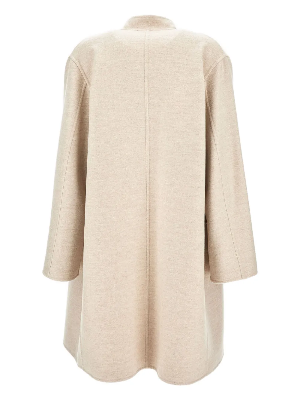 Dusan Flap Pocket Open Front Coat - Beige