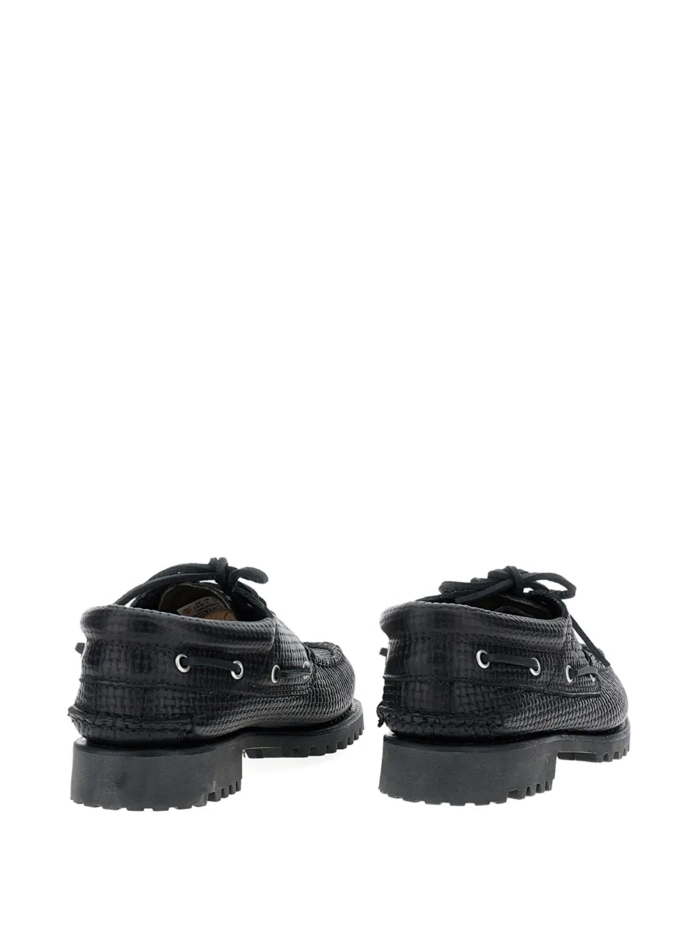 Timberland 45 mm gevlochten loafers met veters Zwart