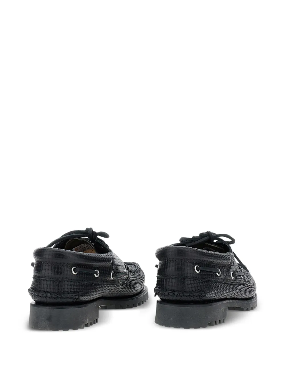 Timberland 45mm braided lace-up loafers - Zwart