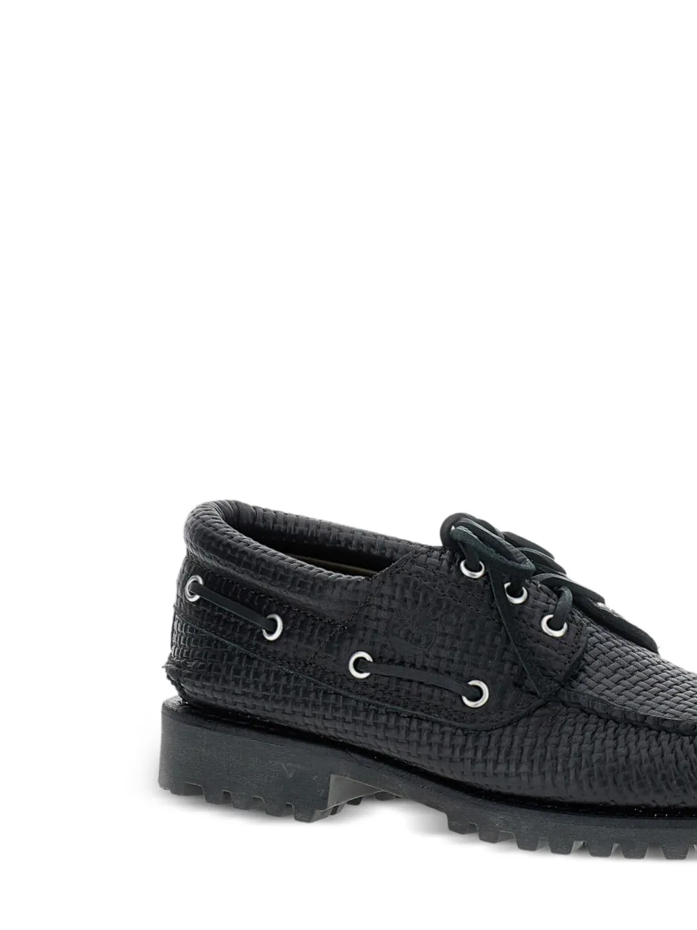 Timberland 45 mm gevlochten loafers met veters Zwart