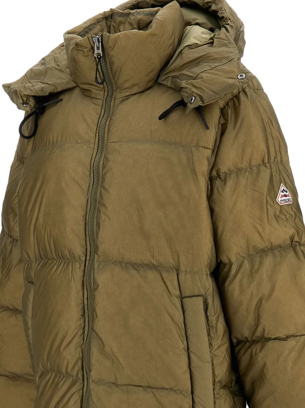 Pyrenex Shift Hooded Ripstop Down Jacket In Blue