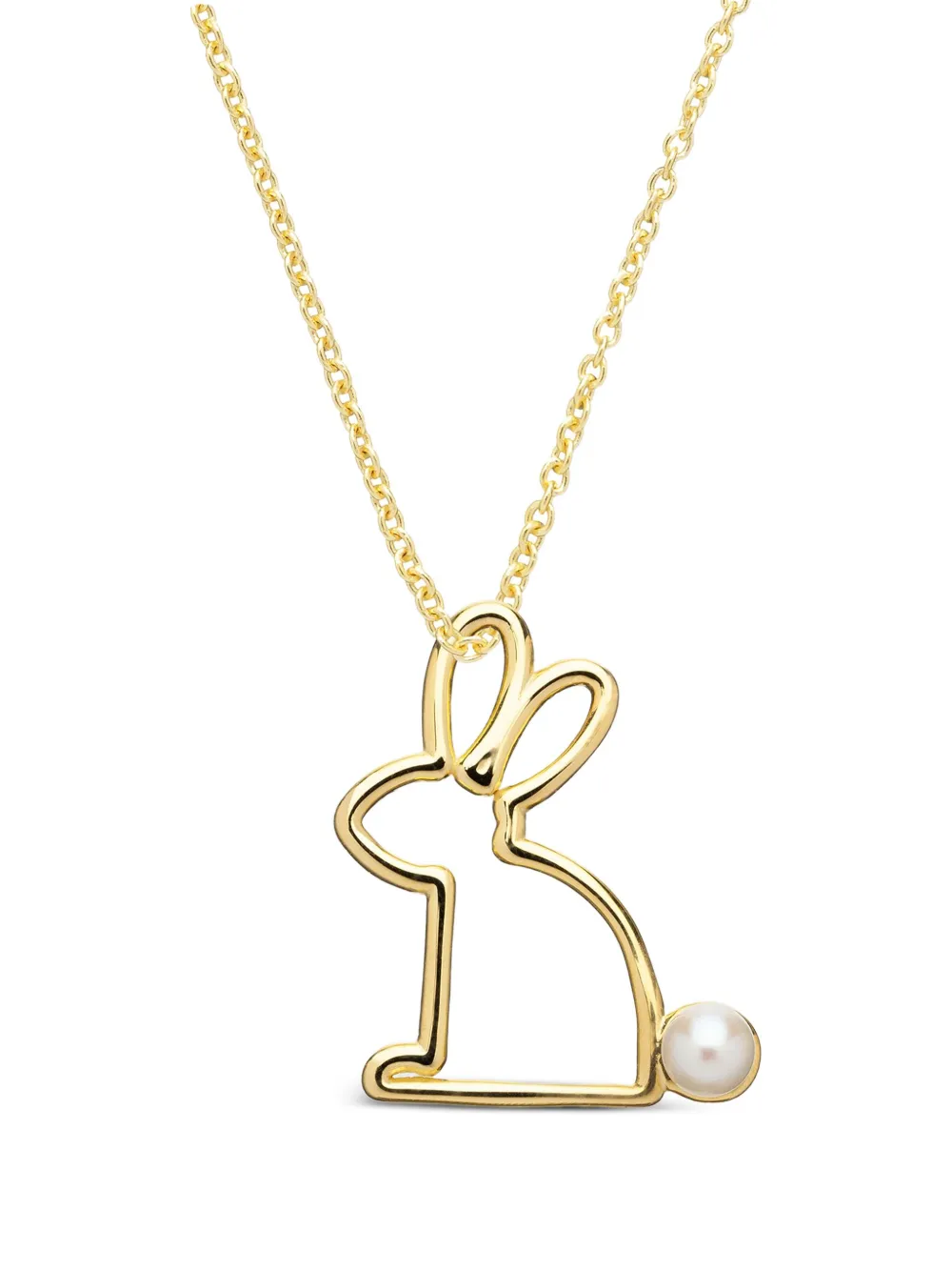Aliita Collana Conejito Perla in oro giallo 9 carati