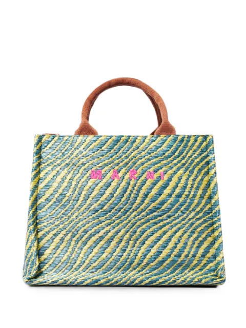 Marni small wave-patterned tote bag