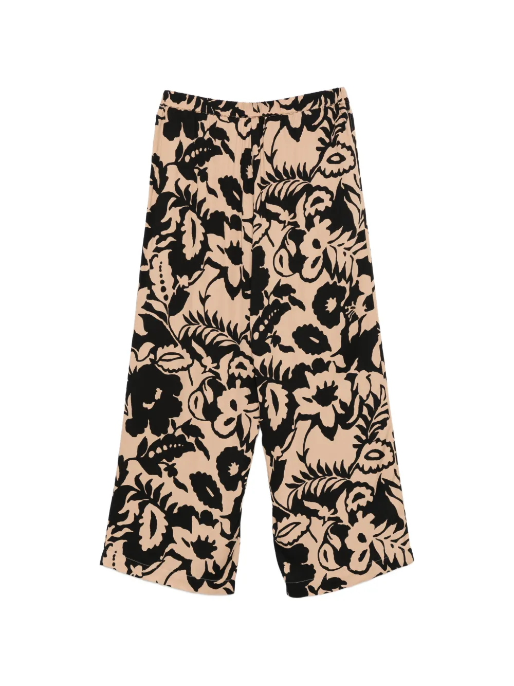  Marina Rinaldi Pantalon à Fleurs - Tons Neutres 