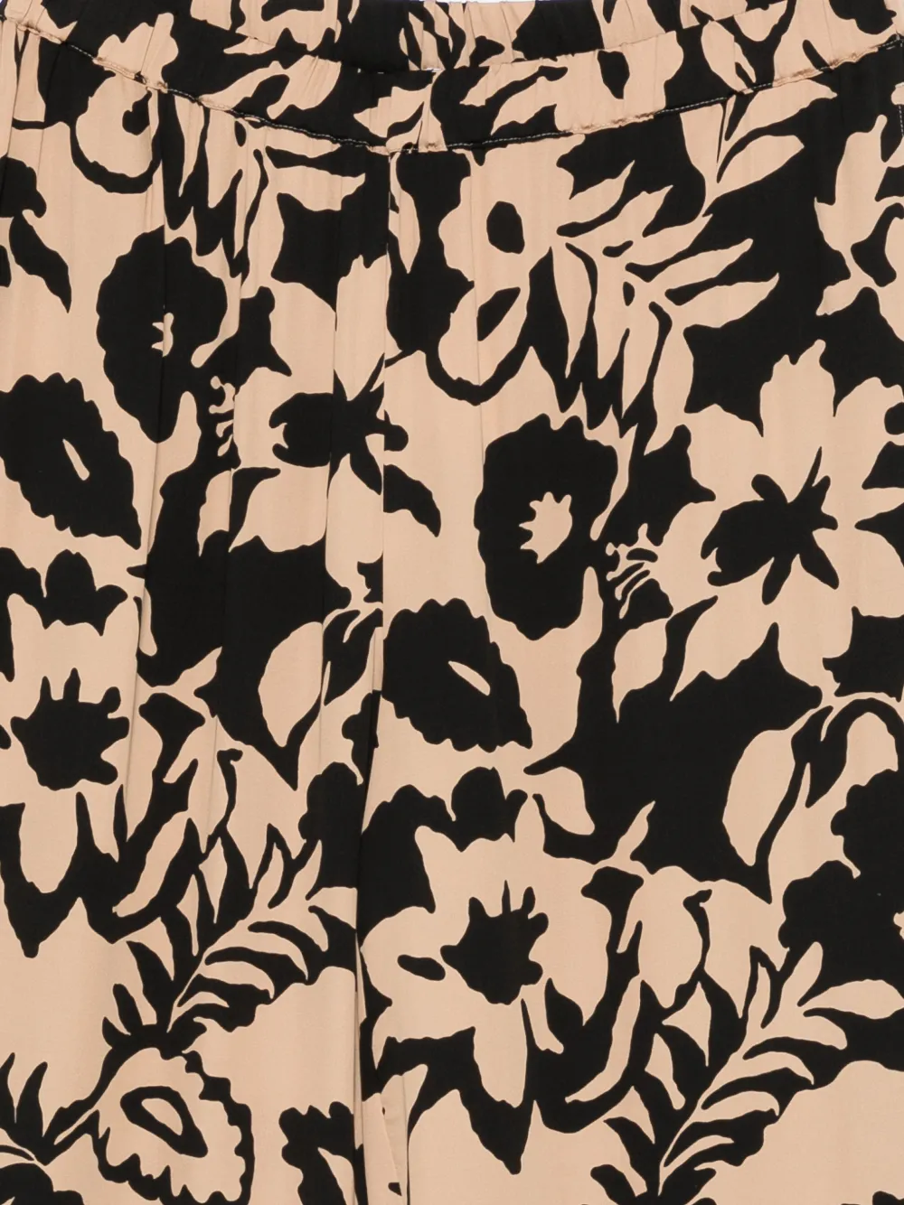  Marina Rinaldi Pantalon à Fleurs - Tons Neutres 