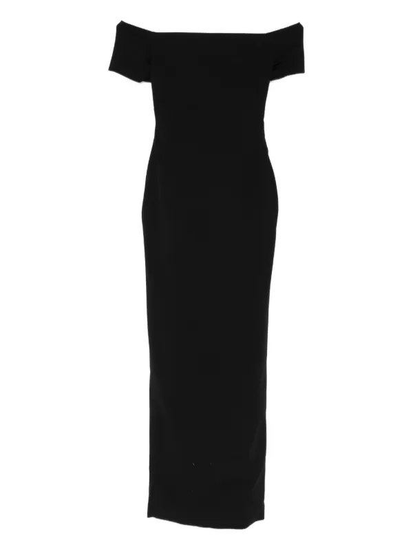 Solace London Nile Maxi Dress in Black