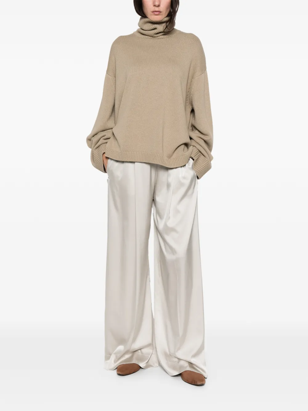 Forte Forte Palazzo broek - Grijs