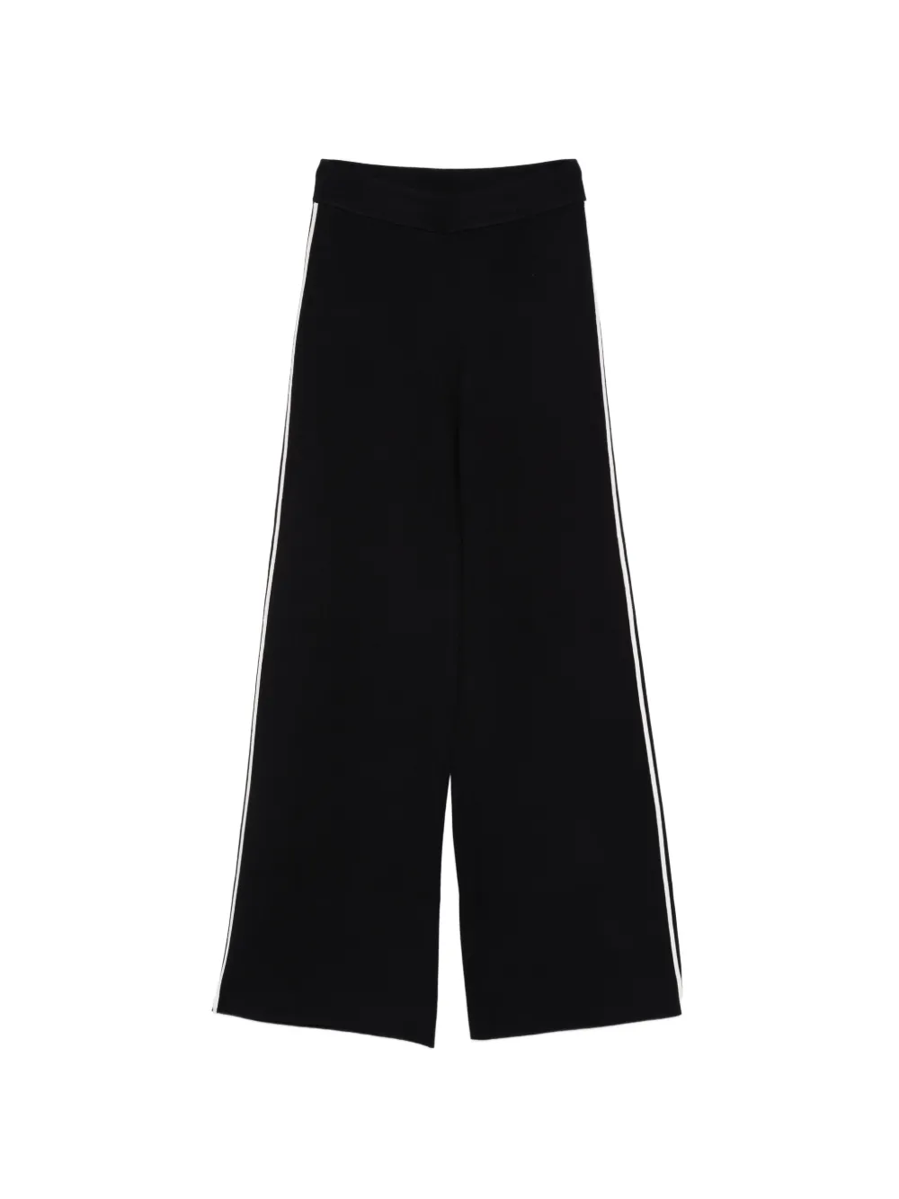 Max Mara stripe-detail palazzo pants - Blue