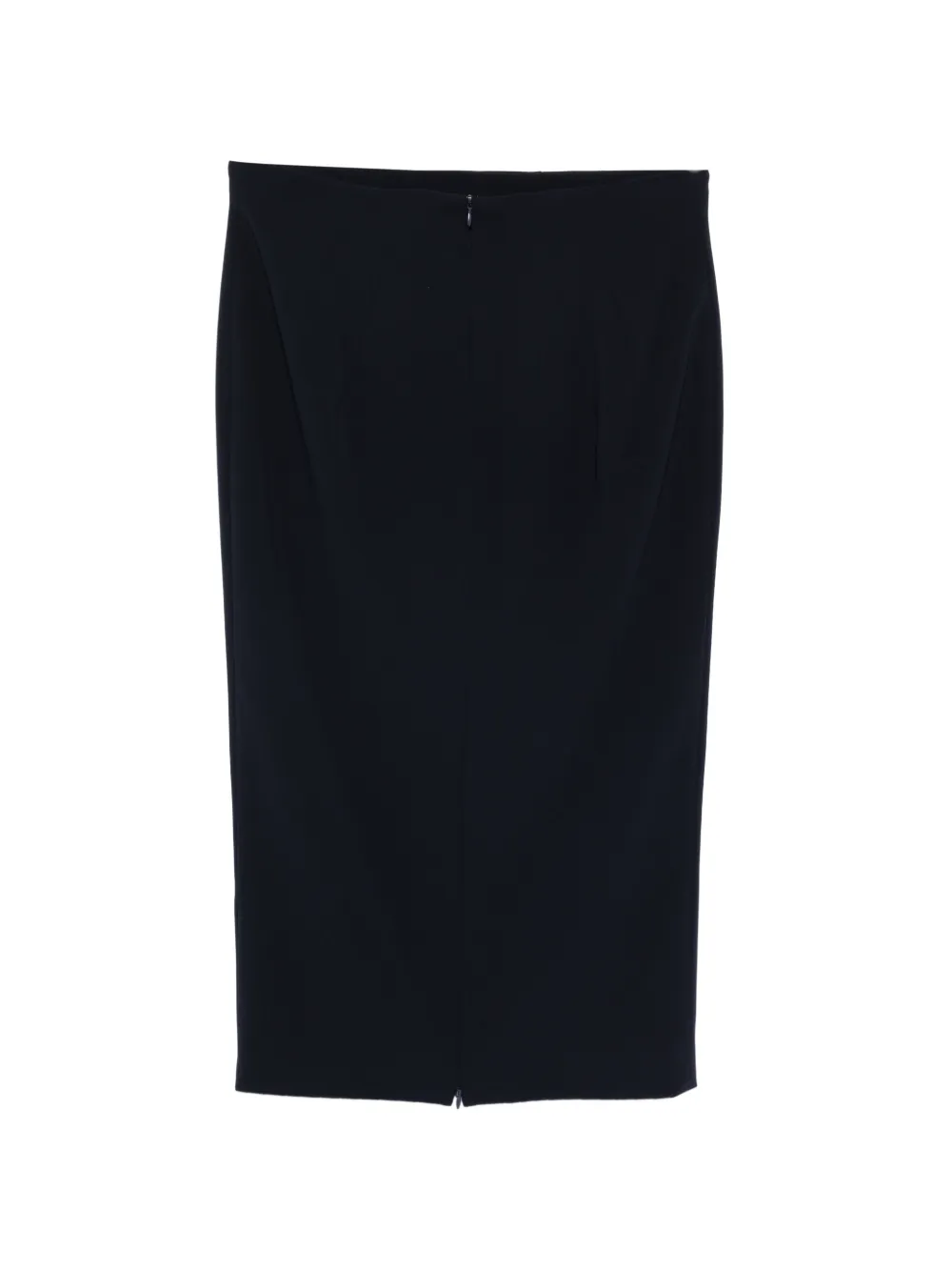  Marina Rinaldi Zipped Slit Pencil Skirt - Black 