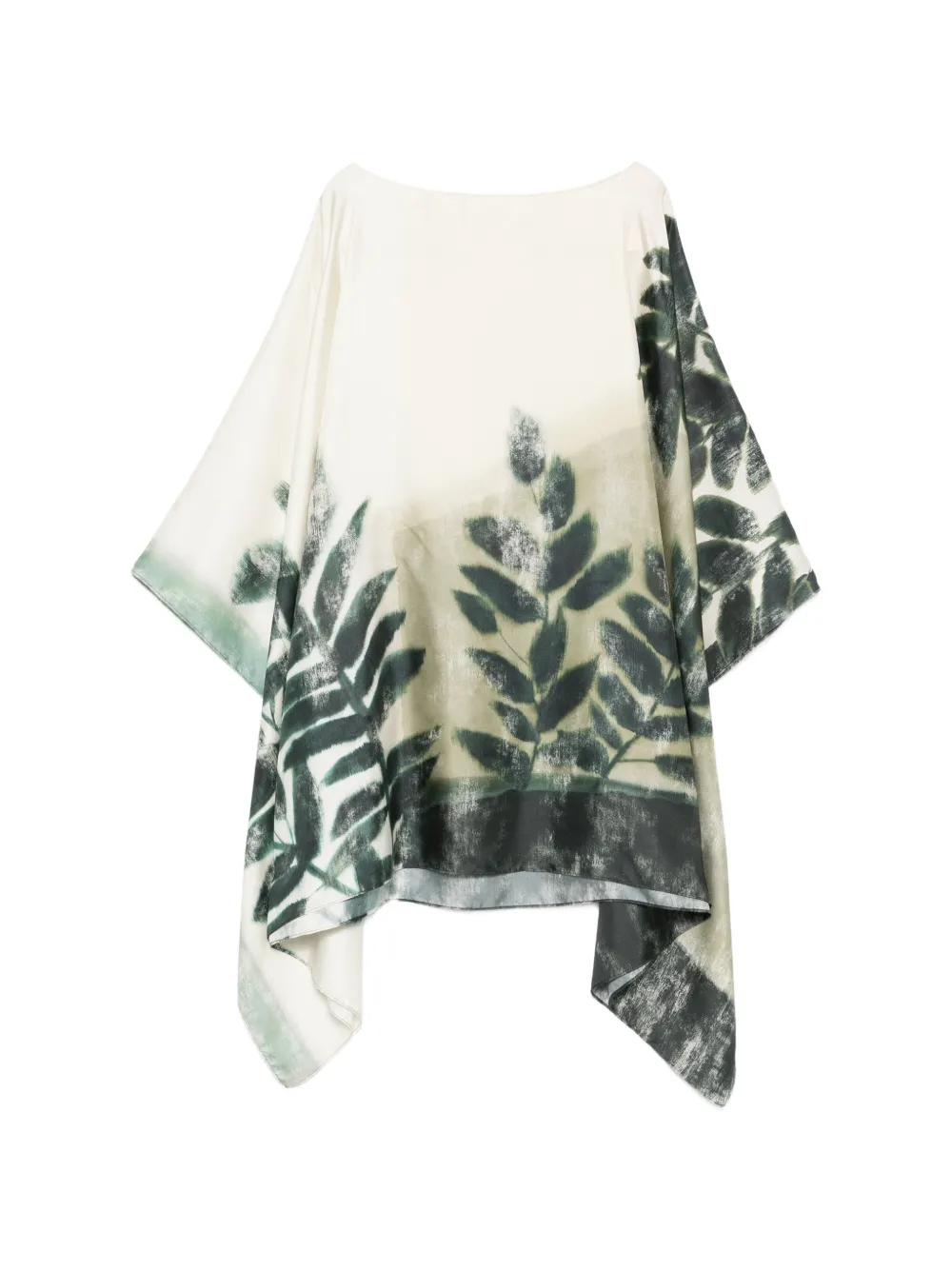 Marina Rinaldi Mrnvisiera floral-print silk top - Toni neutri