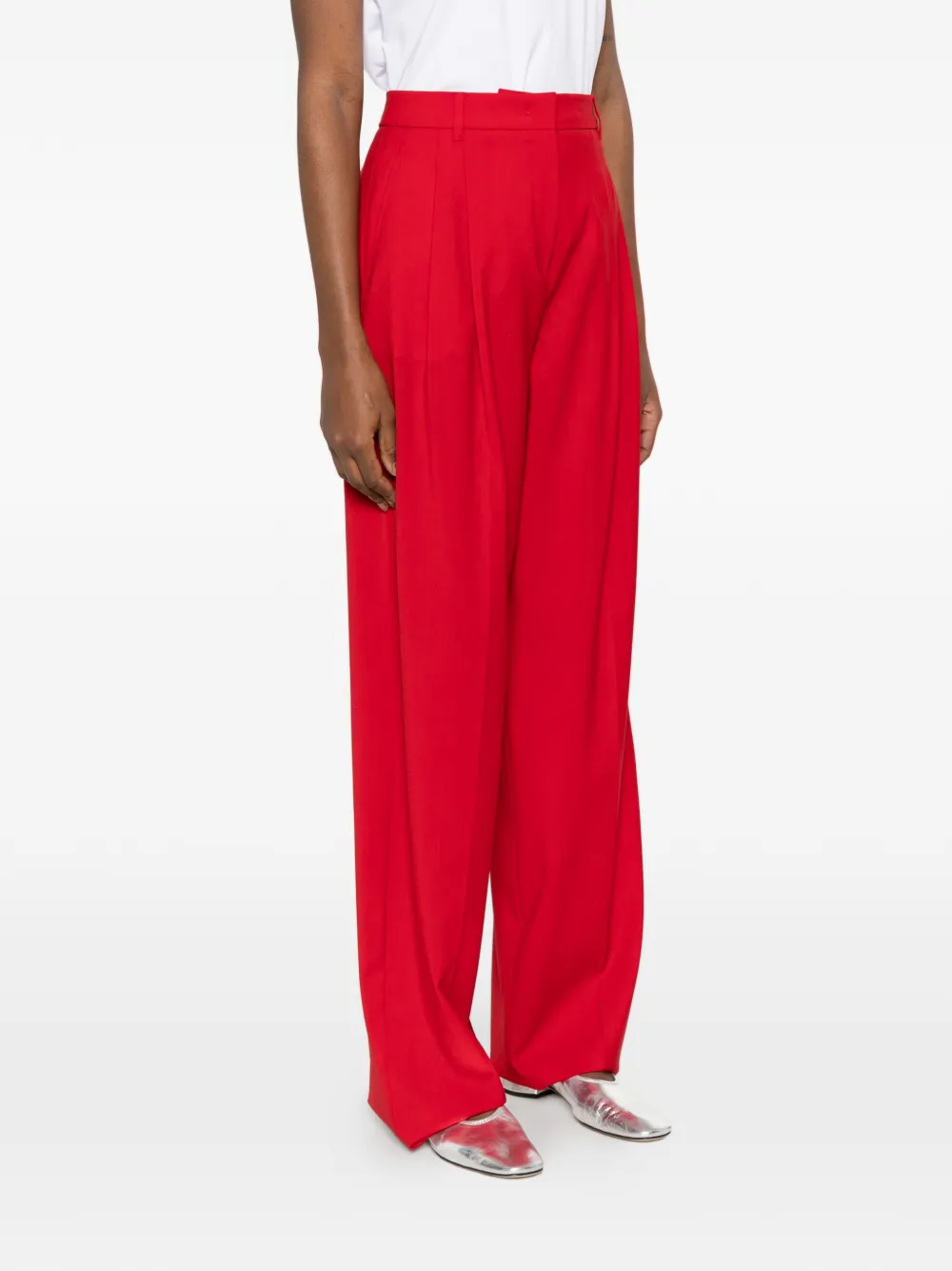 Max Mara Plooibroek Rood