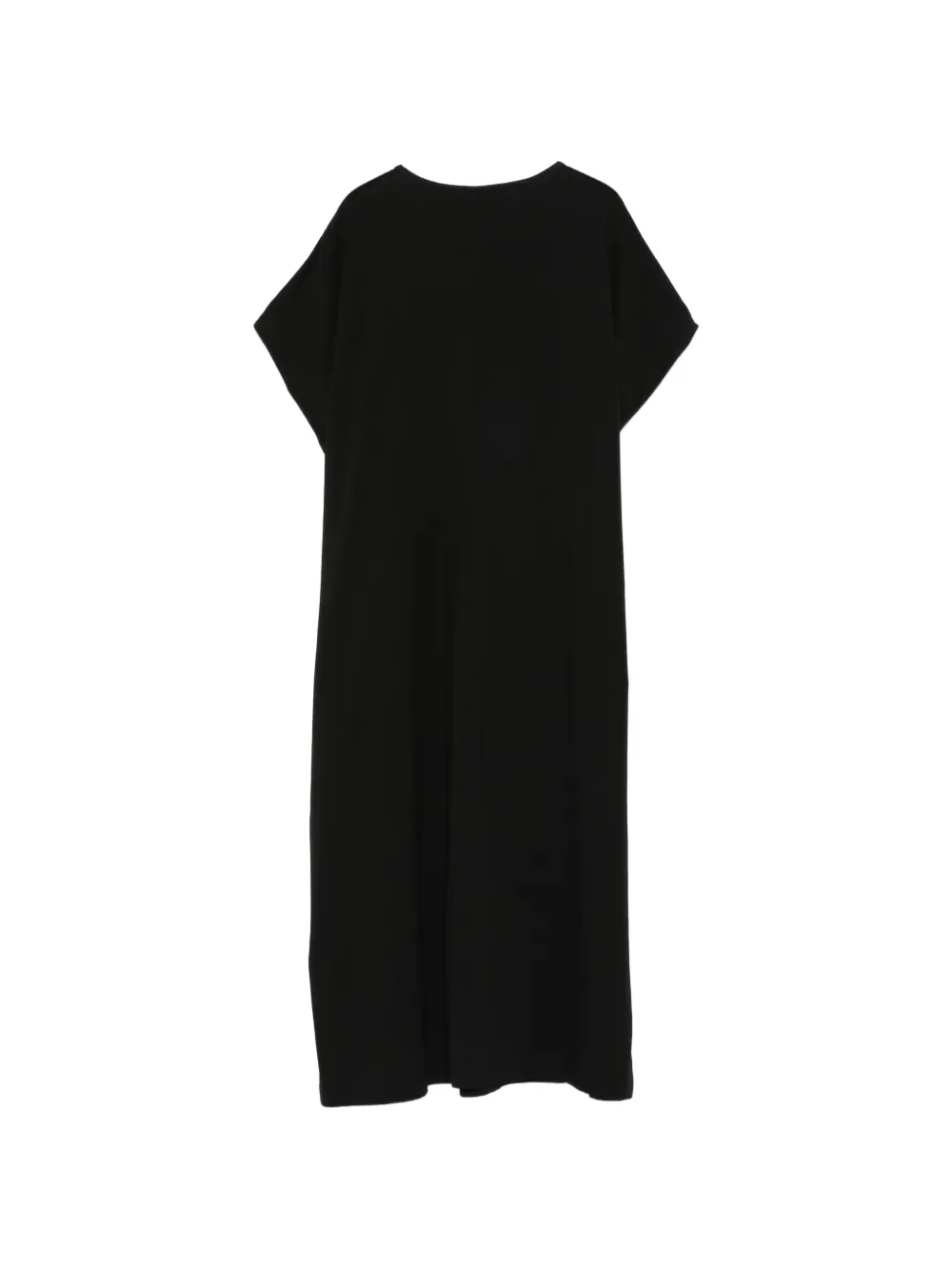  Marina Rinaldi Nnwalga V-neck Panel Midi Dress - Black 