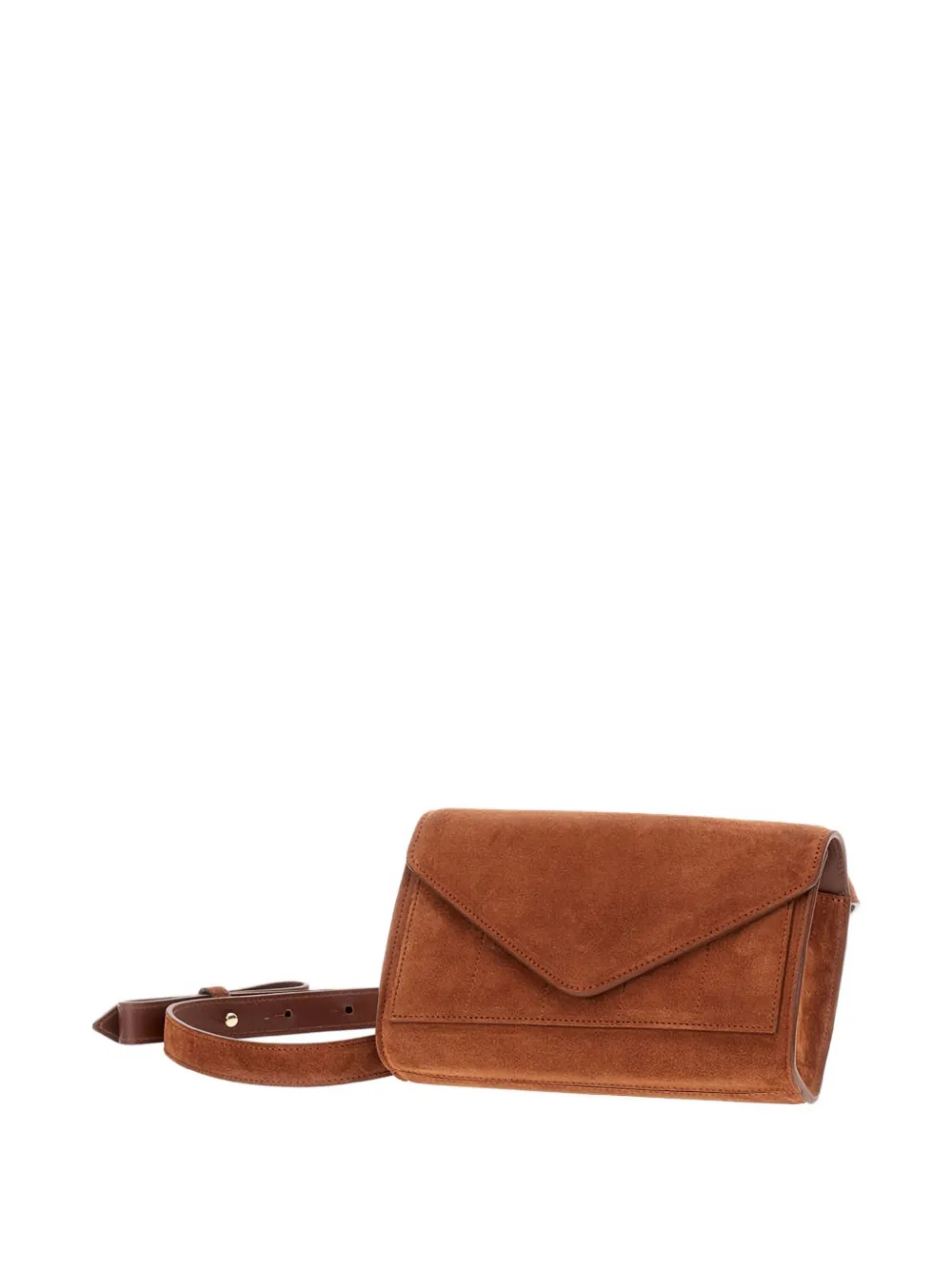 Micoli Intasca Suede Shoulder Bag In Brown