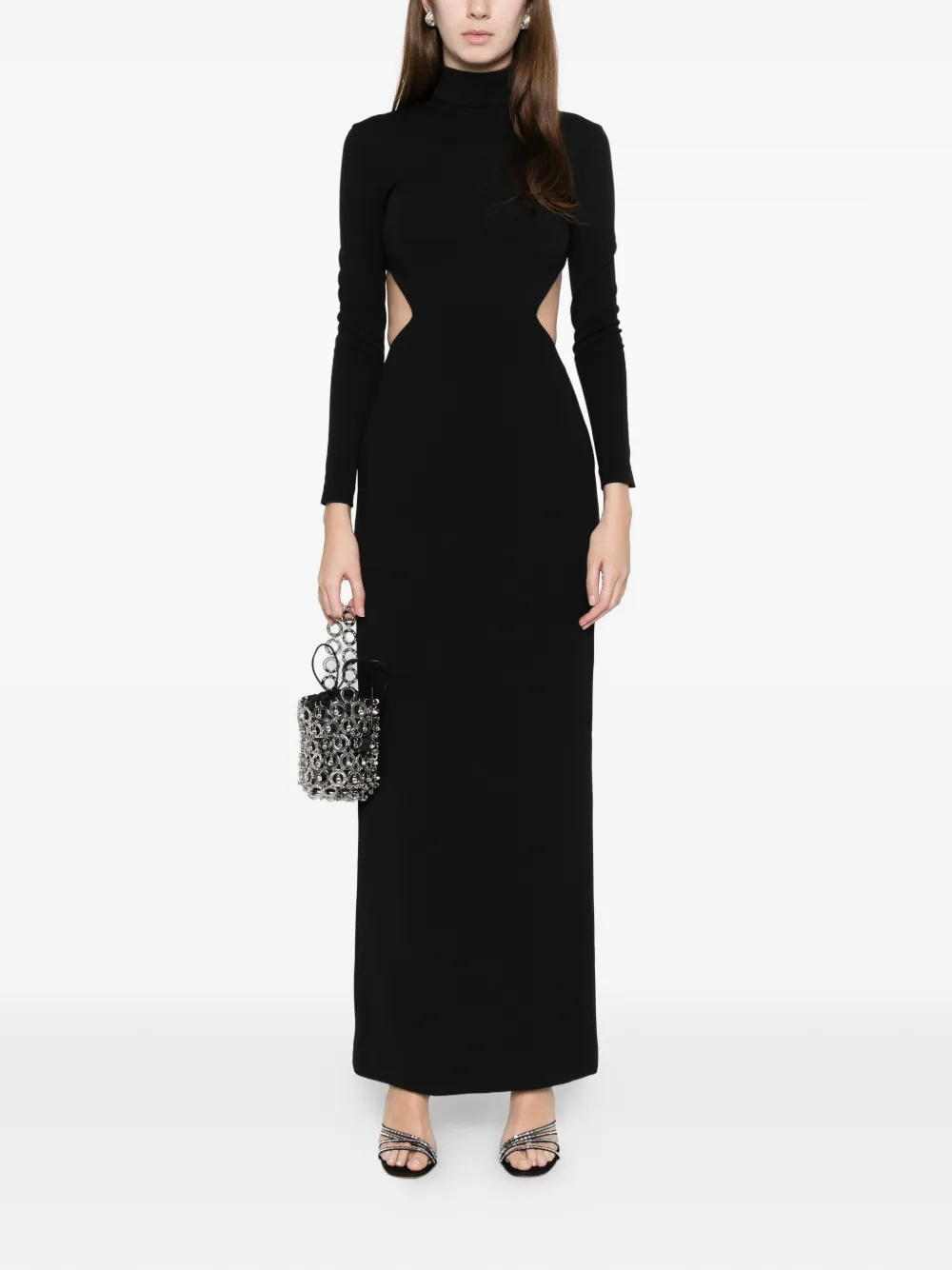 Solace London Wilma Maxi Dress In Black
