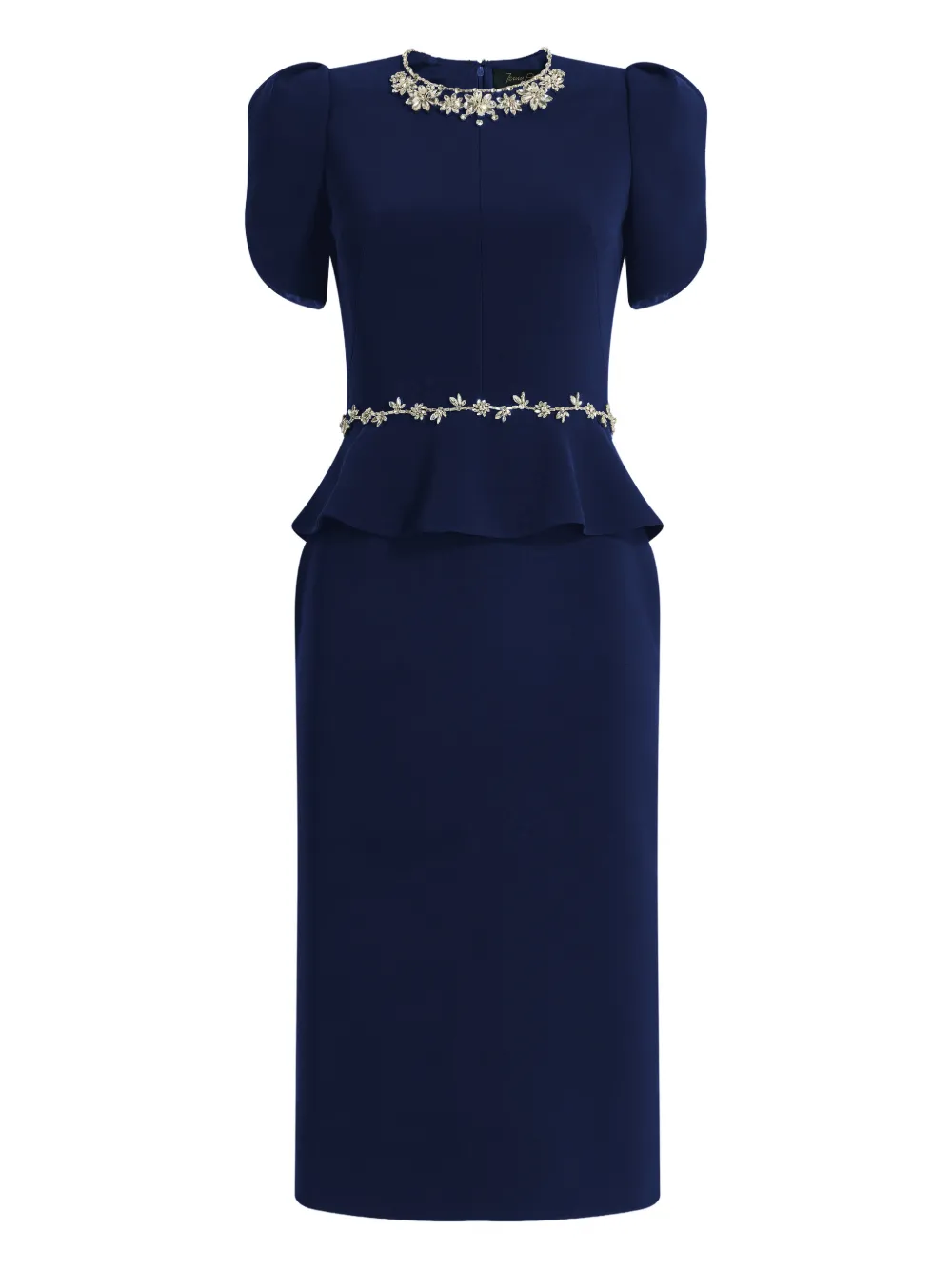 Jenny Packham Jules embellished midi dress - Blu