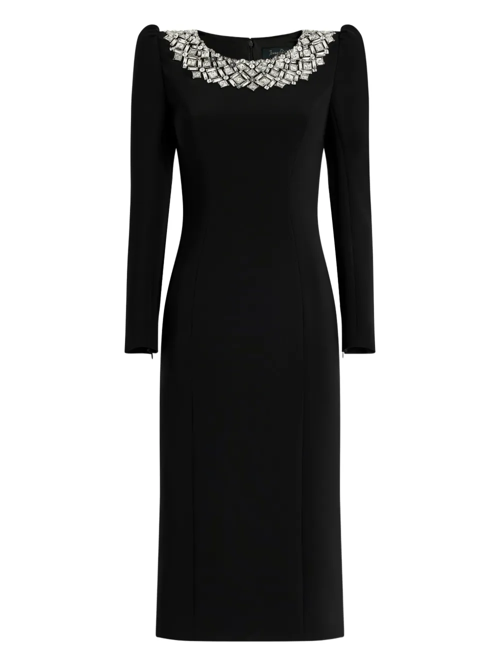 Jenny Packham Jacquetta Embellished Midi Dress In Black
