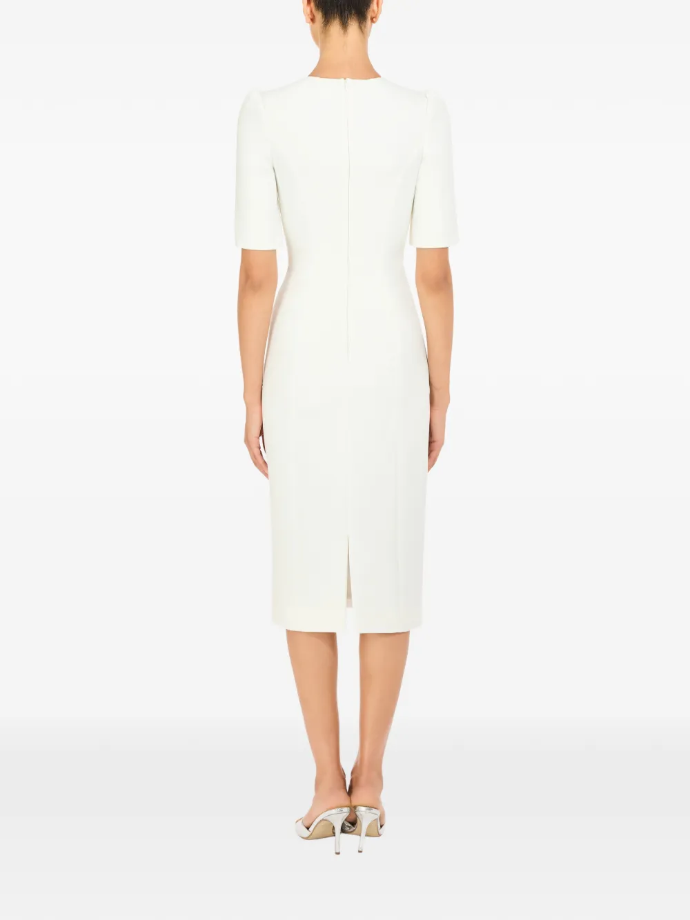 Jenny Packham Roma Midi Dress In White
