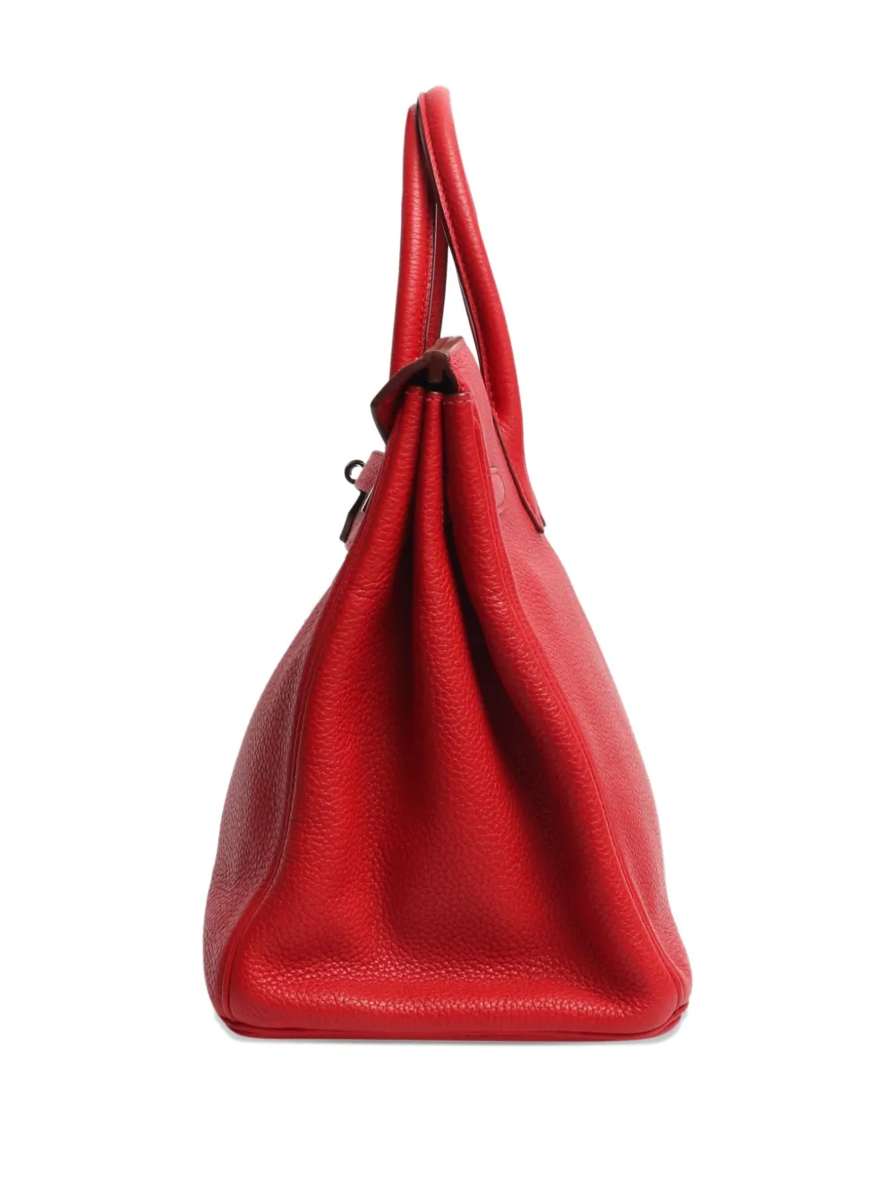 Pre-owned Hermes 2012 Birkin 35 Leather Tote Bag In Red