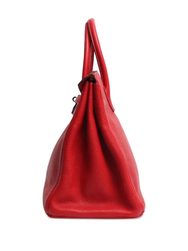 Hermès Pre-Owned 2012 Birkin 35 Leather Tote Bag | Red | FARFETCH